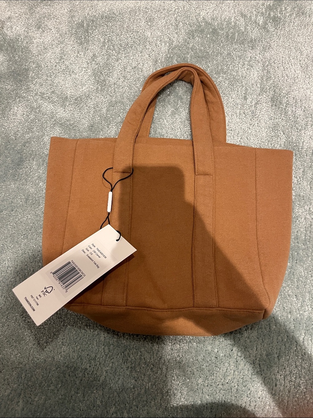 Thakoon Sweatshirt Tote Bag OS in Camel Caramel Brown | Rare NWT
